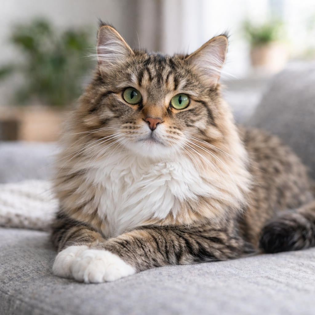 Foto van een Siberische Boskat